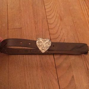Navasots genuine leather heart belt!